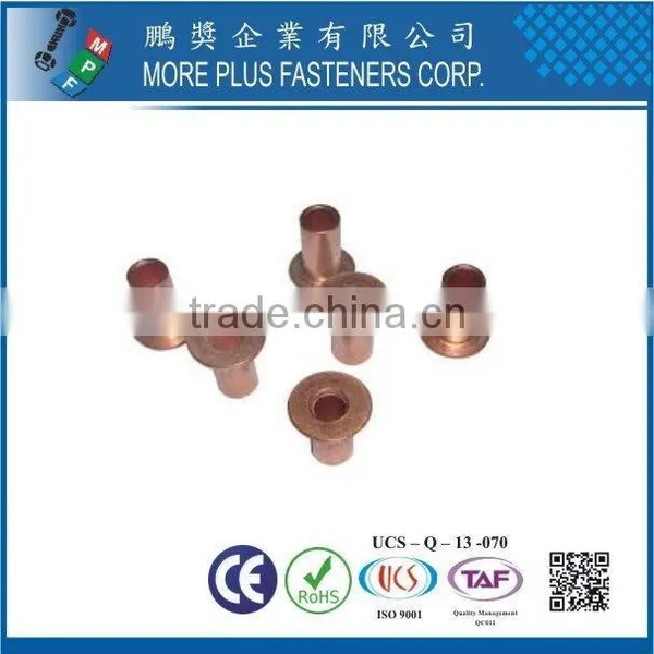 Taiwan Stainless Steel 18-8 Chrome Plated Steel Nickel Plated Steel Copper Brass DIN6791 DIN660 Semi-Tubular and Solid Rivet photo-3