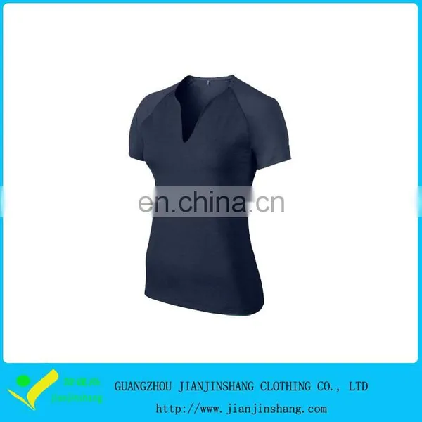 Custom Made Ringspun Cotton Fitness Raglan Sleeve V Neck Sports T Shirts photo-5
