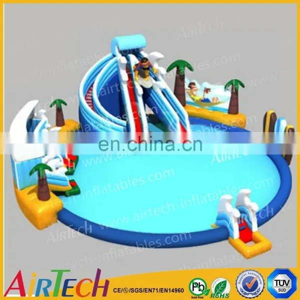 Giant Inflatable Water Park on Land for Theme Park