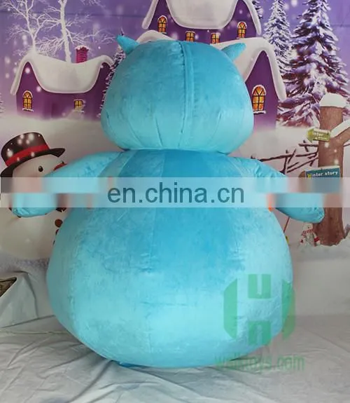 2017 Happy Island New Style Inflatable Bule Cat Mascot Costume Adult Mascot Cat Costume Funny Mascot Costumes photo-4