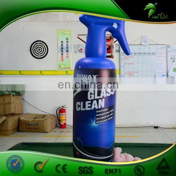 Inflatable Advertising Glass Clean Model Replica, Blue PVC Inflatable Helium Bottle Balloon for Sale photo-3