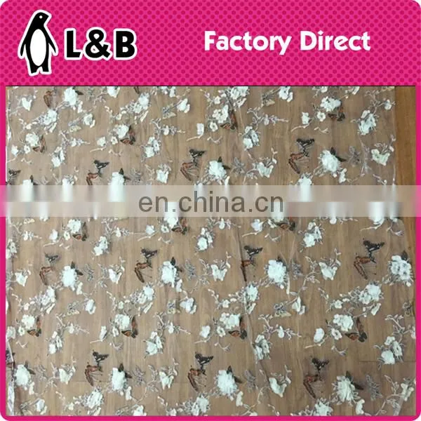 Wholesale New Popular 3D Flower Print Organza Fabric photo-6