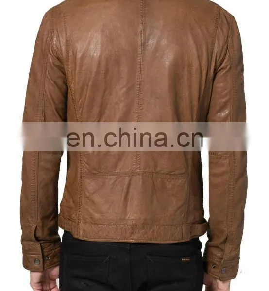 Soft Smooth Lamb Skin Leather Jackets photo-2