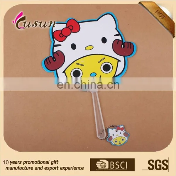 High Quality Colorful Custom Summer Promotional Plastic Hand Fan photo-3