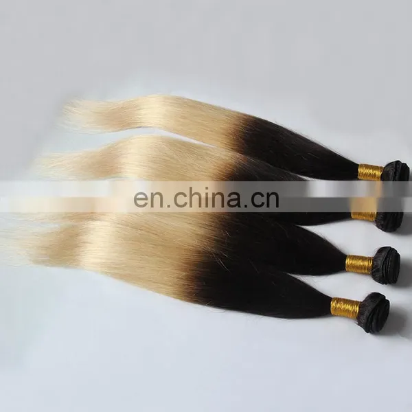 Brazilian Blond 613 Human Hair Bundles With Closure Cuticle Aligned Hair