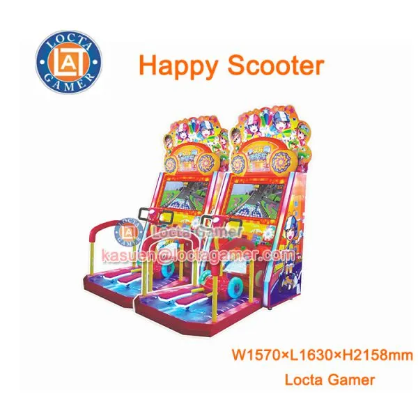 Zhongshan Amusement Equipment Redemption, Happy Scooter 1P, Coin Operated Game Machine, Redemption, Racing Simulator