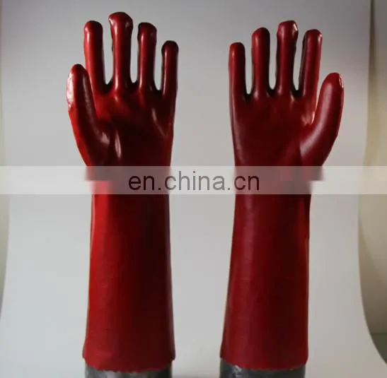 Full Coated Red PVC Glove