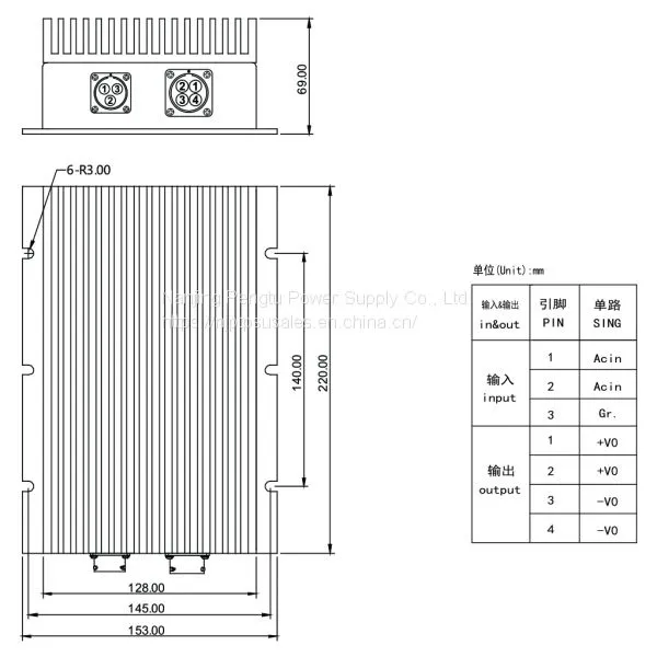 PAH-C Series 600-800W AC to DC Converter ac dc Power Supply photo-2