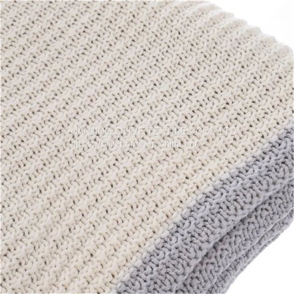 Contrast Knit Throw photo-2