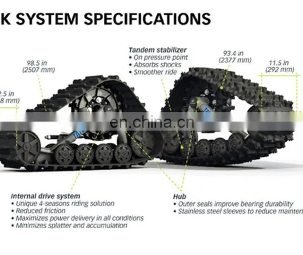 1 Tons Rubber Track Chassis Undercarriage photo-3