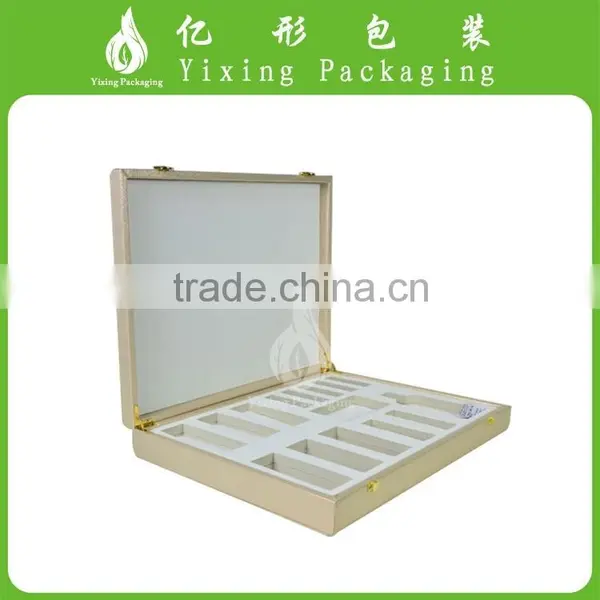 Custom Material Wooden Covered With Suede PU Leather Cosmetic Gift Storage Box photo-2