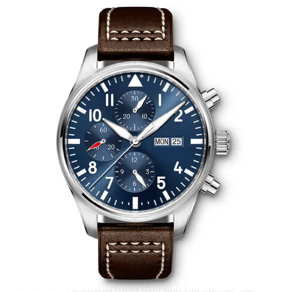 Stainless Steel Watch Fashion Gents Watches Genuine Leather Quartz Man Watch