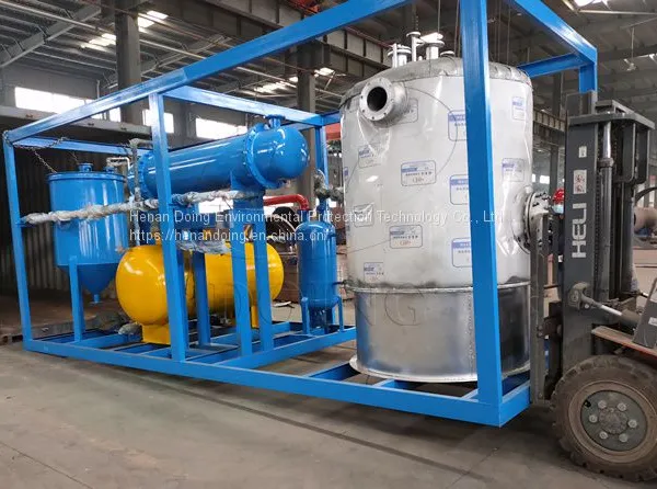 Tire/plastic Pyrolysis Oil to Diesel Refinery Plant Disposing Used Engine Oil to Diesel Recycling Machine photo-2