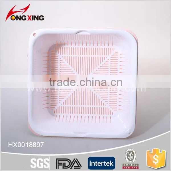 BPA Free Container Kitchen Plastic Colander With Tray photo-6