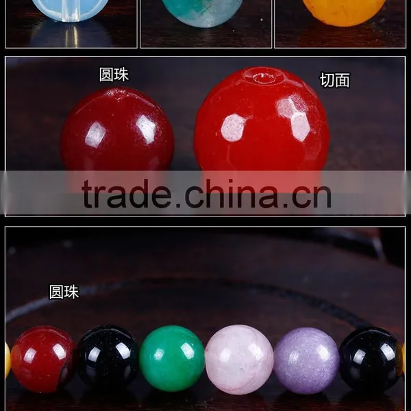 4mm 6mm 8mm 10mm 12mm Natural Stones Loose Beads Section Face Cut Agate Jade Charms Jewelry Accessory photo-4