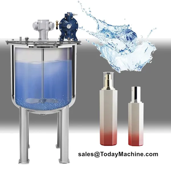 Cosmetic Lotion Cream Paste Emulsifier Mixer Tank Homogenizer Liquid Soap Mixing Machine