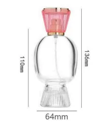 Pink plastic cap for perfume bottle