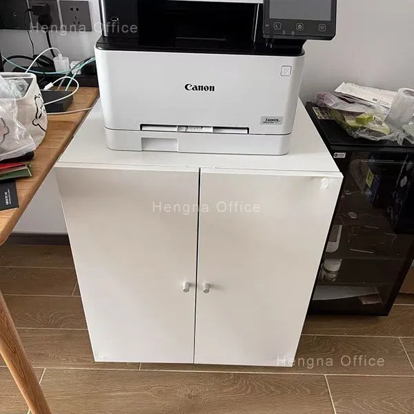 Commercial Rolling Printer Cabinet , Secure Metal Storage Cart With Door & Adjustable Shelf, Heavy Load Capacity photo-1