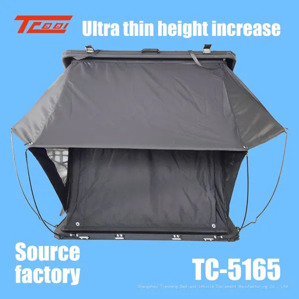 Quick Opening Thin Car Roof Tent Factory Supplies Outdoor Camping Without Setting up Aluminum Alloy High Top Hardtop Tents photo-3