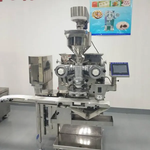 Fully Automatic Multi-functional Mochi Machine, Two-color and Two-stuffing Cookie Machine, Mooncake and Pastry Stuffing and Forming Machine