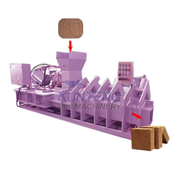 Automatic High-quality Coconut Coir Rice Husk Compactor Machine Coconut Shell Production Line