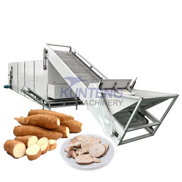 Industrial Cassava Residue Beer Residue Yeast Mesh Belt Dryer Ganoderma Lucidum Dryer EPC