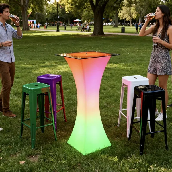 Wholesale LED Bar Table 16 Color-Changing Illuminated Table Waterproof Outdoor Led Table for Event & Party Rentals photo-5