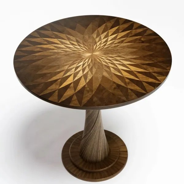 Sunflower Marquetry Prosperity Round Table photo-2