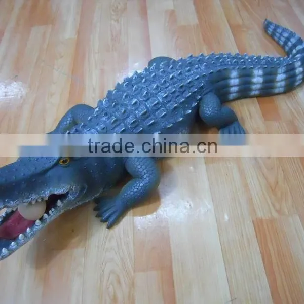 Polyresin Garden Animal Decoration of Crocodile Statue