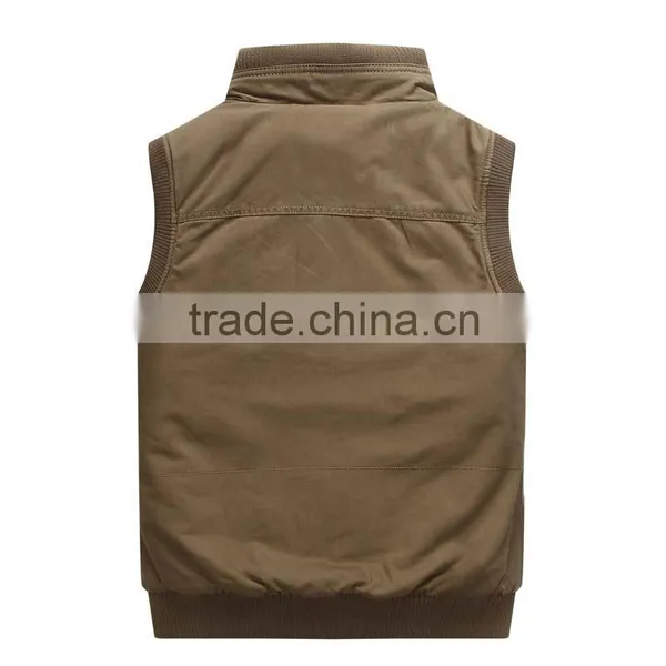 Multi-pockets Clothing Autumn Outdoor Men Vest&waistcoat photo-2