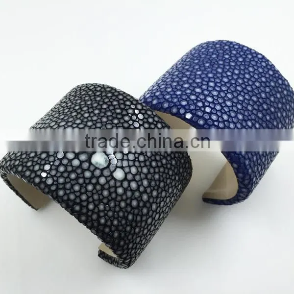 Charms Style Woman Retro Stingray Leather Bracelet Top Quality Stainless Steel Magnetic Clasp photo-6