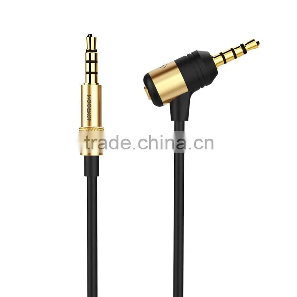 Joyroom S601 3.5mm Aux Car Hands-free Audio Cable For Home Theater DVD IPhone Headphone 100cm Double Plug Stereo Audio Cable Wic photo-4