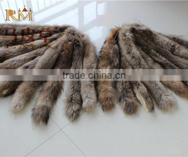 2016 New Arrival Fur Strips Women Men Jacket 70cm Detachable Raccoon Fur Trim For Hood photo-6