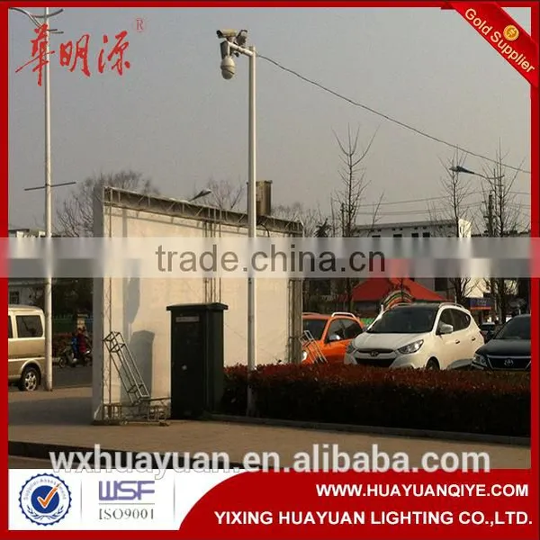 Galvanized Steel Road and Street Traffic Signal Lighting and Monitoring Pole