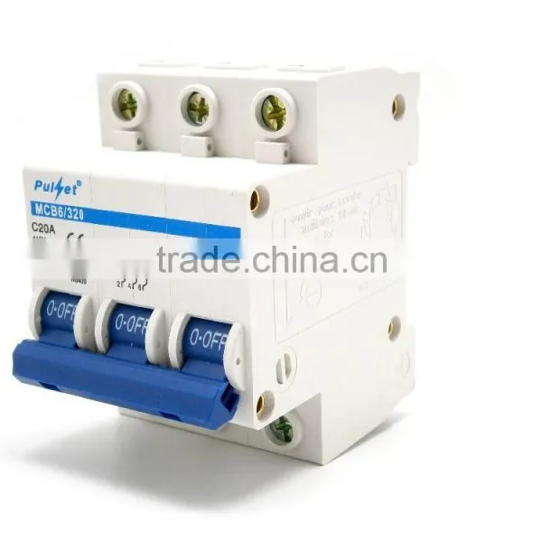 6-63A 3 Pole 6Ka Mcb Electrical Mcb photo-3