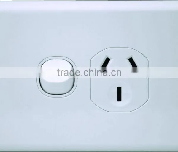 SAA Approved Australian Wall Switch Australian Standard Single Power Point
