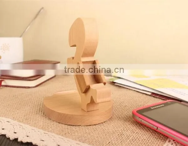 Mobile Phone Wood Stand Holder For IPhone Cute Horse Unique photo-4