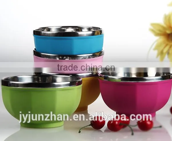 Promotion Gifts Colorful Stainless Steel Mixing Bowl / Salad Bowl / Soup Bowl
