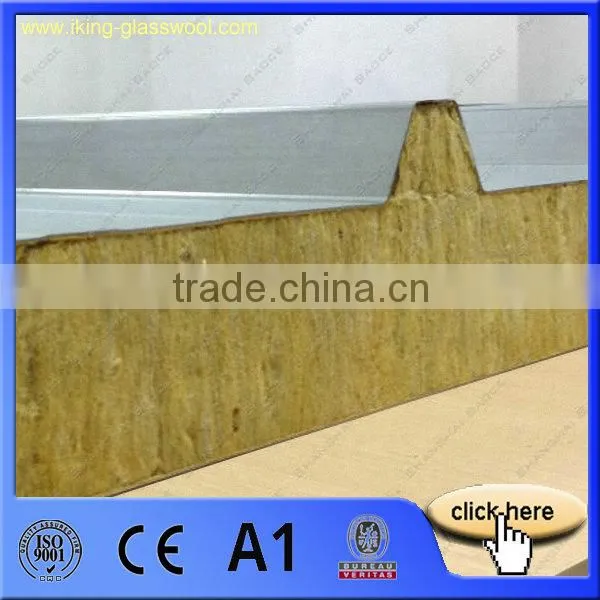 Rockwool Metal Roofing Sandwich Panel Price With CE photo-2