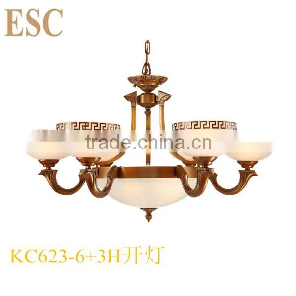 The SPANISH Marble Copper Chandelier photo-6