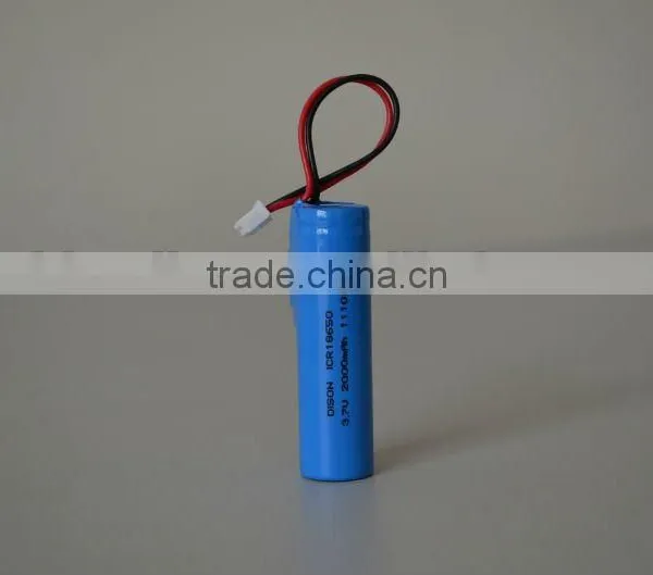 ICR 18650 2000mAh 3.7V Li-ion Battery Cell