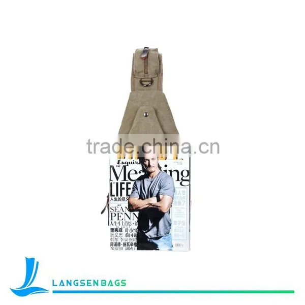 High Quality Mens Long Shoulder Strap Bag and Canvas Chest Bags photo-3
