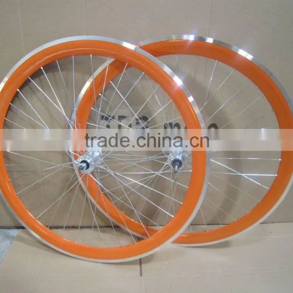2016 Hot Selling Aluminum Alloy Wheel Set Fixed Gear Wheelset Filpflop Hub Cnc Wheelset China Wheelset Factory photo-2