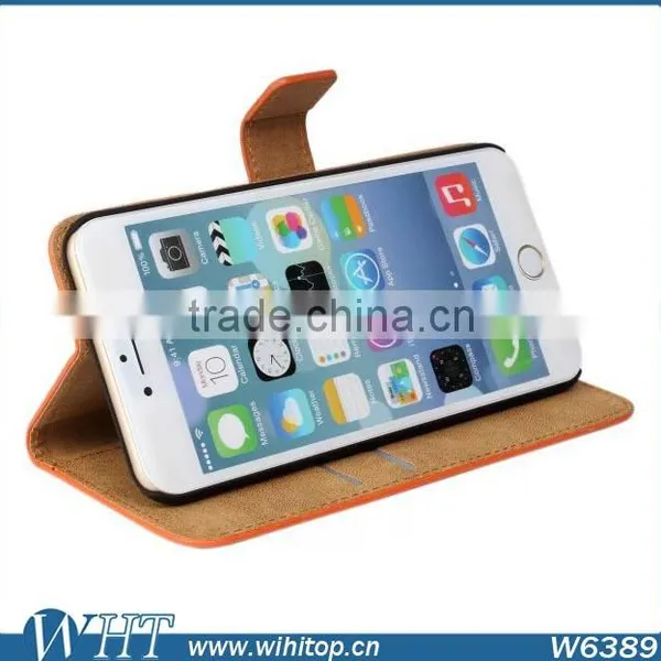 Luxury Genuine Leather Cover Case For IPhone 6 Plus 5.5 Inch Wholesale Case photo-5