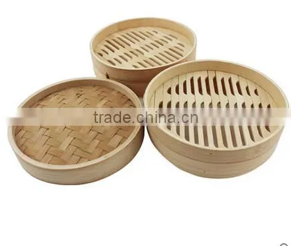 Hot Sale 3 Tier Natural Dim Sum Bamboo Large and Mini Food Steamer photo-6
