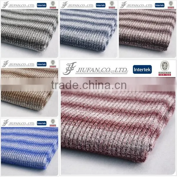 Jiufan Textile Sweater Knit Fabric Knitting Fabric for Garments