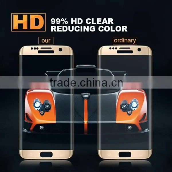 Hot for Samsung S7 Edge 3D Curved Tempered Glass 0.3mm Thickness 9H 2.5D Full Coverage for Galaxy S7 Curved Screen Protector photo-4