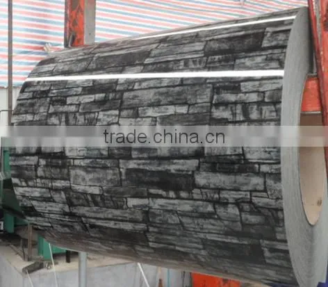 China Top Ten Selling Decorative New Brick Pattern PPGI Zinc Hot Dipped Steel Coils/Plates , Hot Sale ! photo-4