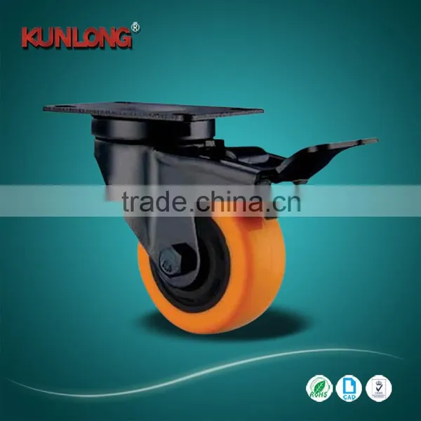 Medium Heavy Duty Polyurethane Threaded Stem Swivel Caster photo-2