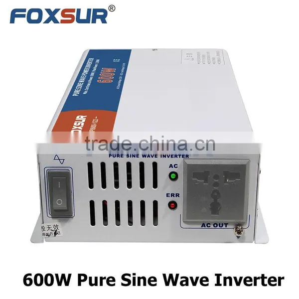 600W Competitive Price Professional 12V 24V 48V DC to 110V 230V AC Industrial Inverter Pure Sine Wave photo-2